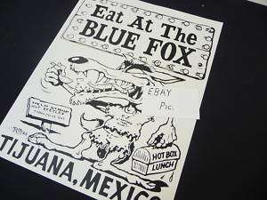 ED ROTH RAT FINK #103 EAT AT THE BLUE FOX POSTER  
