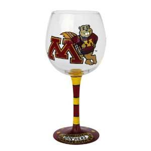  University of Minnesota Wine Glasses Set of 2: Kitchen 