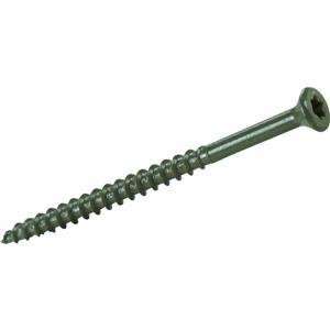   Green Coated Exterior Deck Screw, 4LB 3 STAR SCREW