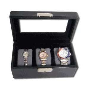  3 Watch Display Leather Case