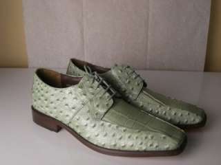 STACY ADAMS LENOX. OSTRICH AND CROCODILE PRINT LEATHER UPPER. LEATHER 