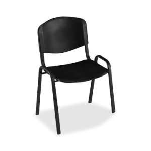  Safco 4185 Contour Stack Chairs   Black   SAF4185BL 