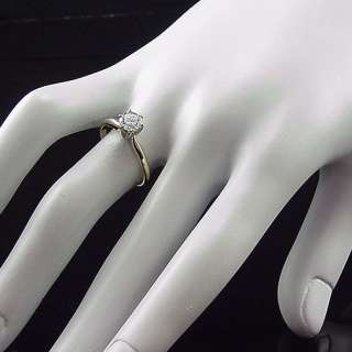 TRADITIONAL ESTATE 14K 3/4 CARAT ENGAGEMENT RING SOLITAIRE RING  