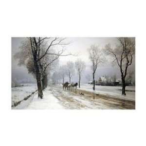  Anders Andersen lundby   An Extensive Winter Landscape 