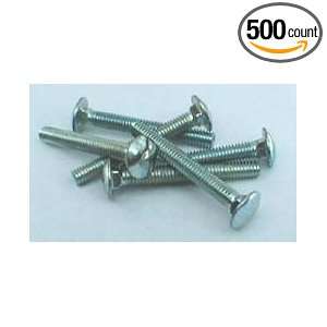 16 18 X 2 1/2 Carriage Bolts / Grade 5 / Zinc / Full Thread / 500 Pc 