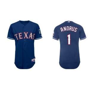  Personalized Wholesale Texas Rangers #1 Elvis Andrus Blue 