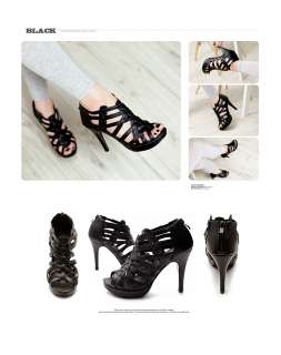 NEW Womens Shoes Platforms Gladiator Ankle Straps High Heels Pumps 