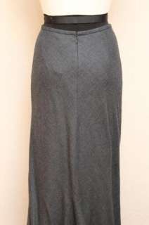 298 JCrew Collection Wool Maxiskirt 2 Heather Charcoal long  