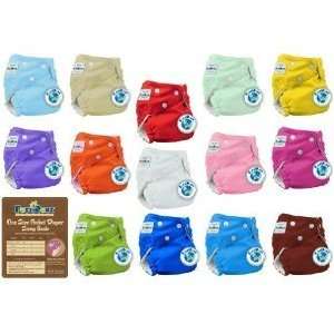  FuzziBunz One Size Cloth Diapers 12 Pack Gender Neutral 