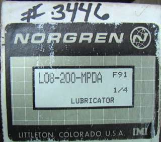NOS NIB Norgren Compressed Air Lubricator L08 200 MPDA  