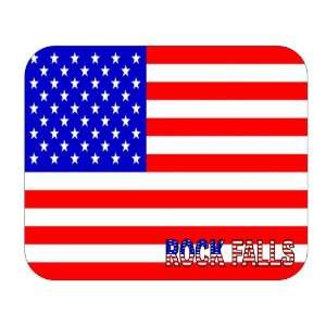  US Flag   Rock Falls, Illinois (IL) Mouse Pad Everything 