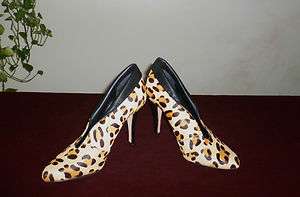 Steven Madden Leopard Print Pony hair Ankle Boots Size 10 M  