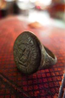 Extremely Rare, Collectable Relic Knights Templar Ring Silver Seal 
