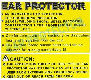 Ear Protector Large Big sound Loud Factory Cutter Weld Building 