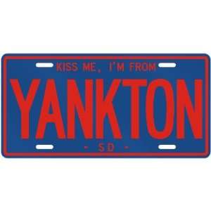 NEW  KISS ME , I AM FROM YANKTON  SOUTH DAKOTALICENSE PLATE SIGN USA 