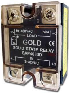 Brand New GOLD Solid State Relay SSR 3 32VDC/40 480V AC 80A  