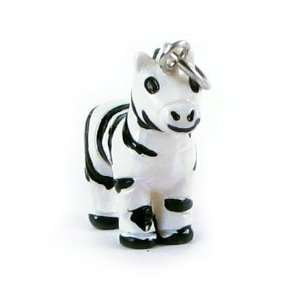  Roly Polys 3 D Hand Painted Resin   Zebra Charm, 20 mm x 
