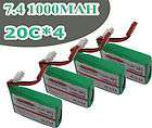 4X RC Lab 1000mAh 7 4V Lipo Akkus Battery Lama V3 V4  