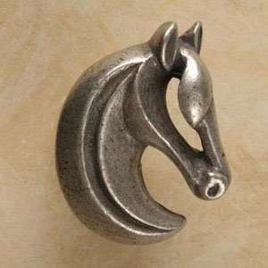  Gelding Horse Pewter Cabinet Knob/Pull (Right Face): Home 