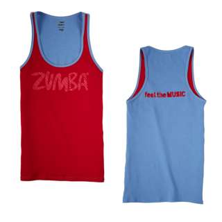Zumba Feel the Music Ribbed Tank Zumbawear Top All Sizes  