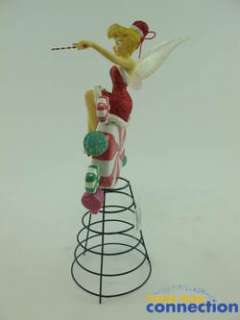 Disney Holiday Tinker Bell Santa Tink Christmas Tree Topper Figure 