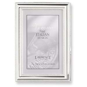  Silver plated Beaded 5x7 Photo Frame Jewelry