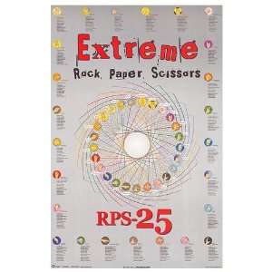  Extreme Rock Paper Scissors Movie Poster, 24 x 36