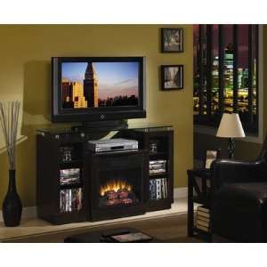  Ashburn Electric Fireplace in Espresso: Furniture & Decor