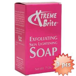 Xtreme Brite Exfoliating Brightening Soap 7oz 3 Pack