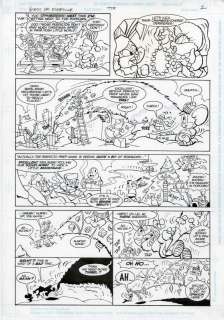 GEORGE WILDMAN   TINY TOON CMPLT 6 PG STORY ART X MAS  