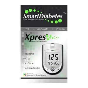  Smart Diabetes Xpres Blood Glucose Monitor Kit: Health 