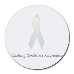   : Cushing Syndrome Awareness Ribbon Round Mouse Pad: Office Products