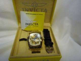 INVICTA LUPAH MECHANICAL GOLD 1253 MENS WATCH BRAND NEW  