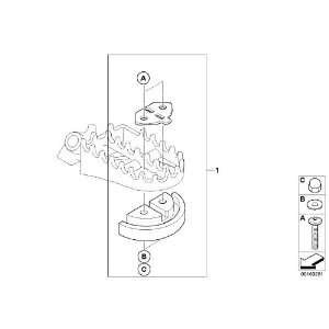    Bmw Foot Peg Pads G650 Xchallenge/xmoto/xcountry Automotive