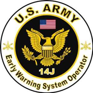 United States Army MOS 14J Early Warning System Operator Decal Sticker 