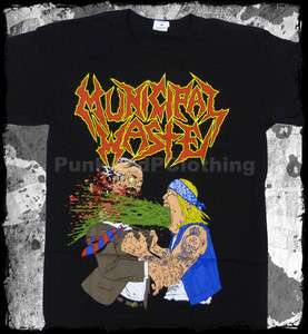 Municipal Waste   Barfing   punk metal official t shirt  