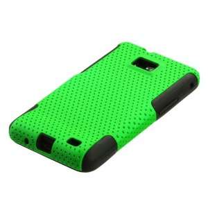  Hybrid Design Green/Black Snap On Protector Case for (AT&T 