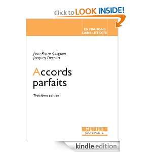 Accords parfaits (French Edition) Jean Pierre Colignon  