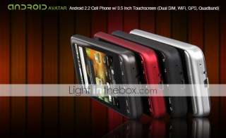 Avatar   Android 2.2 Cell Phone w/ 3.5 Inch Touchscreen (Dual SIM 