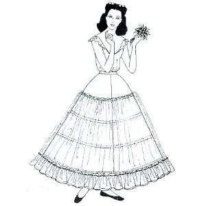  Hoop Skirt for the Barbecue Party Dress Pattern 