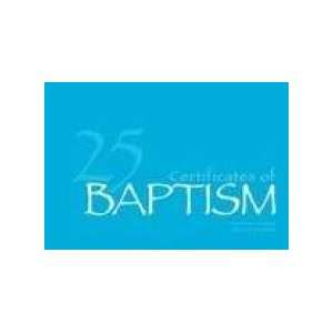  Certif Baptism Pad (Package of 25) 