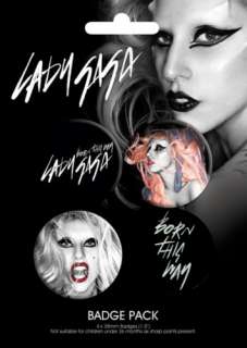 LADY GAGA   Born This Way   4 Badge Gift Pack (B102)  