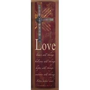  Love Bears All Things   Wall Plaque
