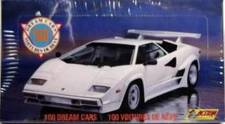 Panini Action Cards 1991 Dream Cars Trading Card Box  
