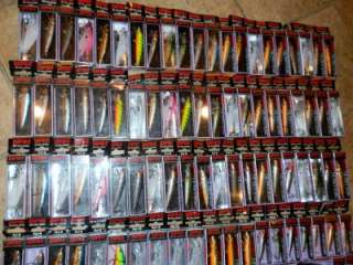 100 Rapala Husky Jerk Crankbait Fishing Lures Mixed color, sizes T&J 