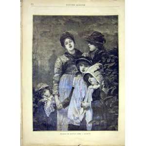   : Christmas Carol Singers New Year French Print 1881: Home & Kitchen