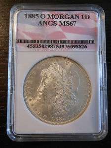 1885 O Slabbed Morgan Silver Dollar   