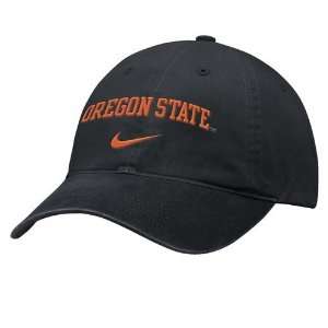  Nike Oregon State Beavers Black Campus II Hat: Sports 