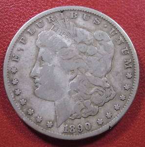1890 CC Morgan Silver Dollar Carson City Mint  