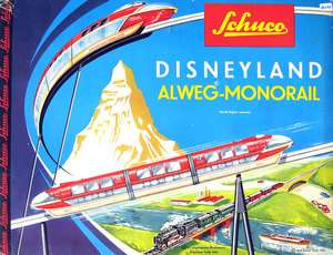   Disneyland Monorail 6333G; Monorail set with Red Sky Train, boxed 198